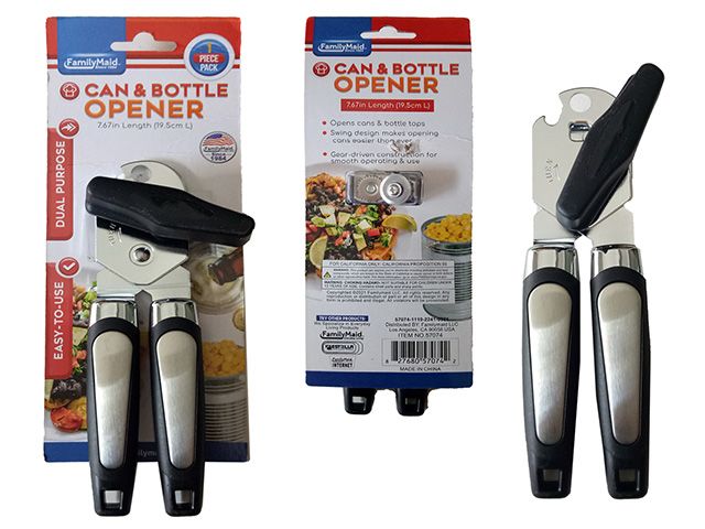 12 Wholesale Deluxe Manual Can Opener - at 