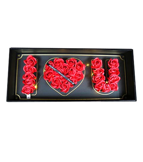10 pieces of I Love U Bouquet Flower With Light