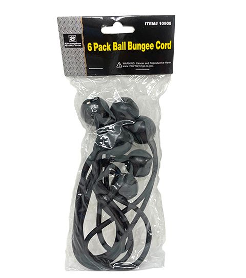 96 Pieces of 6 Piece Ball Bungee Cord