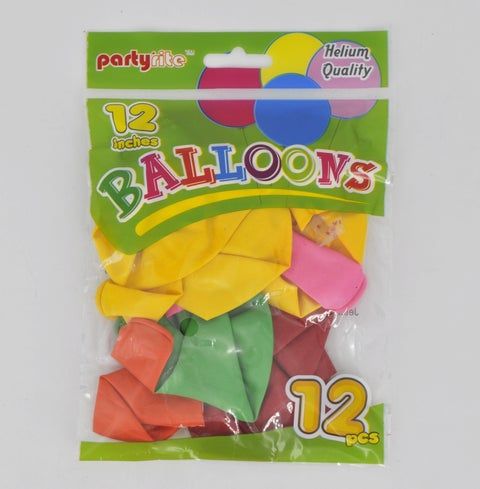 144 Wholesale 12" Helium Balloons Birthday