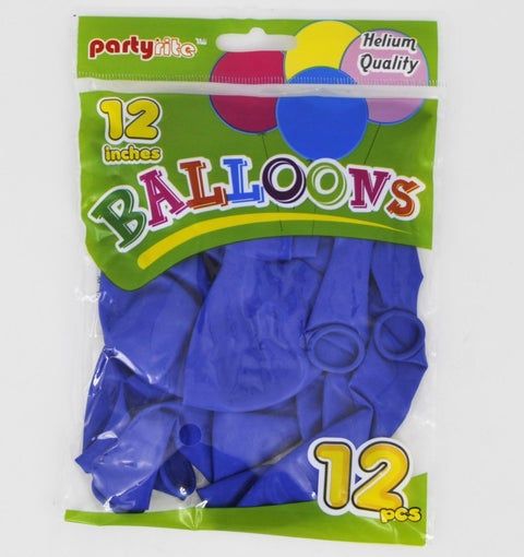 144 Wholesale 12" Helium Balloons - Navy