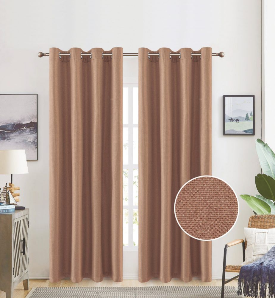 12 Wholesale Curtain Panel Grommet Color Taupe at