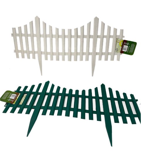 24 Pieces of Garden Fence Flexible Assorted Color