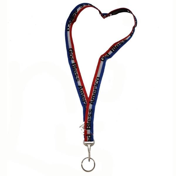 48 Pieces of God Bless America Lanyard