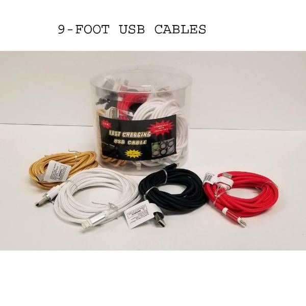 24 pieces of 9-Foot Usb Iphone Cable