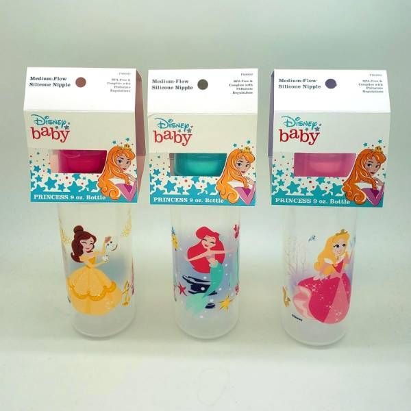 48 Pieces Disney Princess 9 Oz Baby Bottle - Baby Utensils