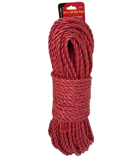 24 Pieces of 100 Foot X 3.375 Poly Rope