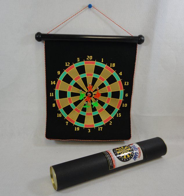 6 Pieces of 18.5"x14.5" Two - Sided Magnetic Dart Board [in Tube]