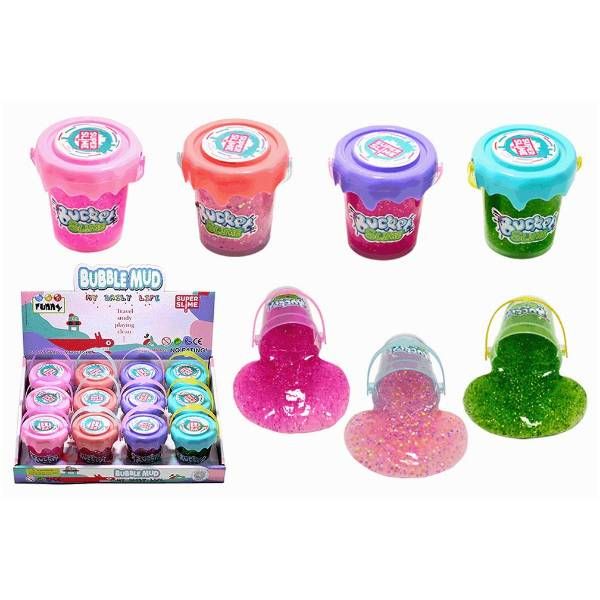 24 Wholesale Solid Slime W/glitter