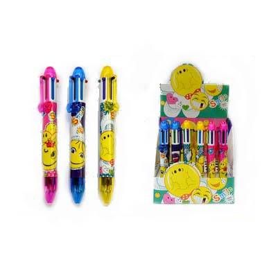 36 Wholesale 6-Color Emoji Pen