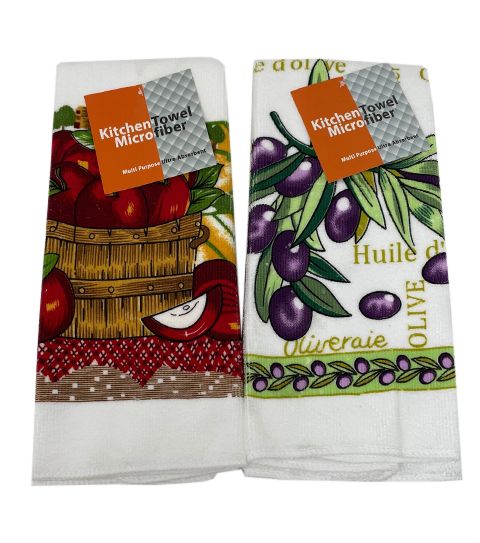 144 Pieces of Kitchen Towel 15x25 Inch Micro Fiber Assorted