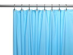 72 Pieces of Heavy Duty Magnetized Shower Curtain Liner Light Blue