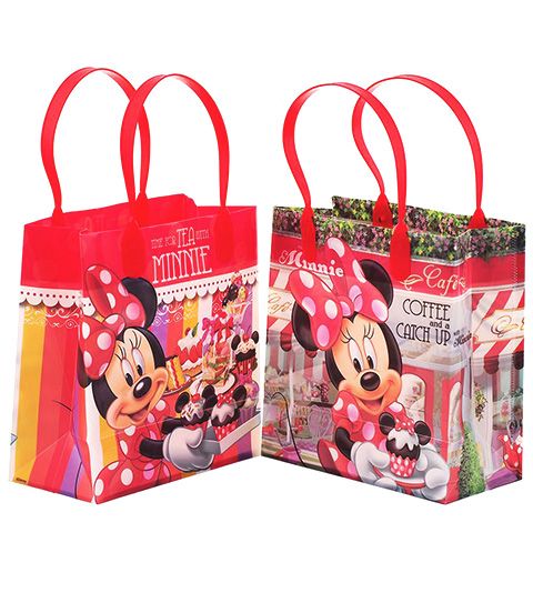 144 Wholesale Small Minnie Plastic Gift Bag Style 2
