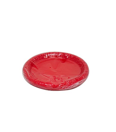 96 Pieces 12 Piece 7 Inch Red Plate Plastic - Party Paper Goods