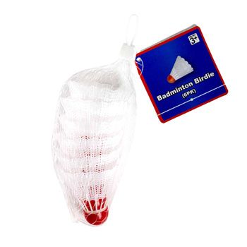 36 Pieces of Badminton Birdie 6pk Whitemesh Bag W/ht