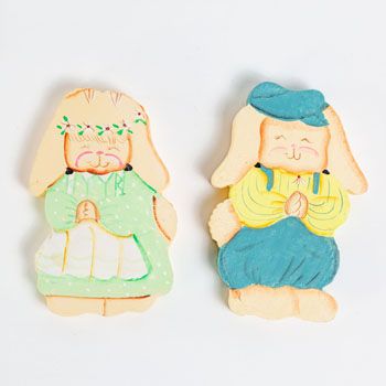 72 Pieces of Bunny Figurine Wood 2pc Mr/mrsin Color Box