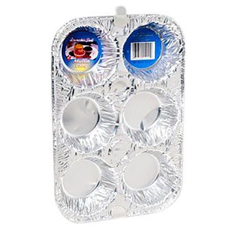 12 Pieces of Aluminum Muffin Pan 6 Cavity 2pk10 X 6.5 X 1.75made In UsA--