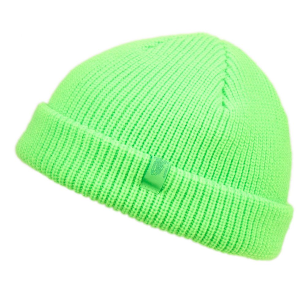 12 Wholesale Fisherman Dock Knit Cuff Beanie Color Neon Green - at ...