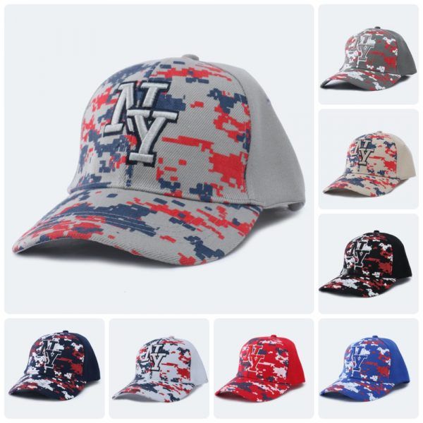 24 Wholesale Men Caps Logo ny WSD