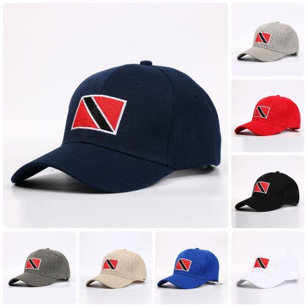 6 Pieces of Men Caps Trinidad and Tobago Flag