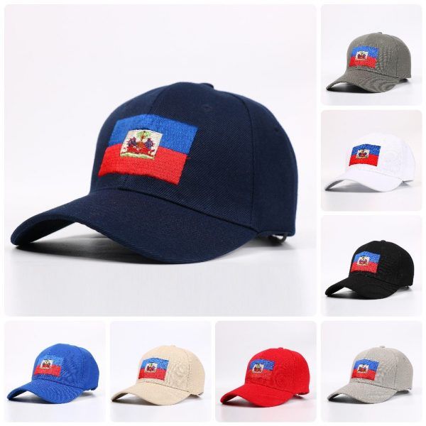24 Wholesale Men Caps Logo Flag at