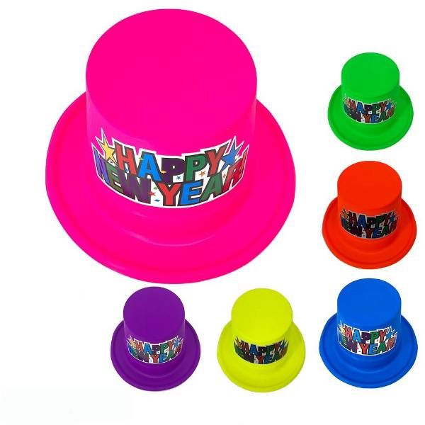 48 Wholesale Neon Colors New Year Hat