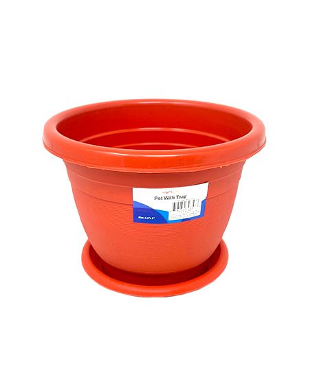 96 Pieces Small Plastic Planter With Tray 5.5x5 Inch - Garden Planters ...