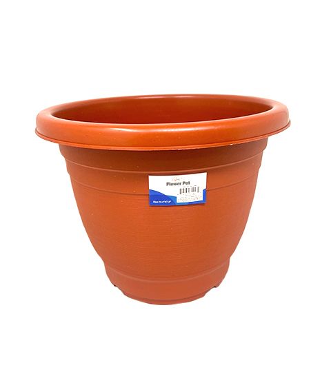 48 Wholesale Large Plastic Planter With Tray 11x9.5 Inch