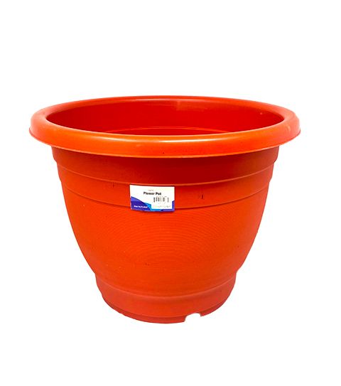 24 Pieces of Large Plastic Planter With Tray 13x11 Inch