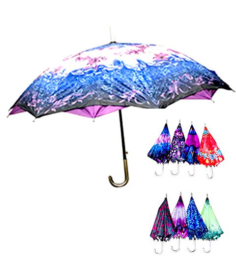 24 Wholesale Two Layer Automatic Umbrella