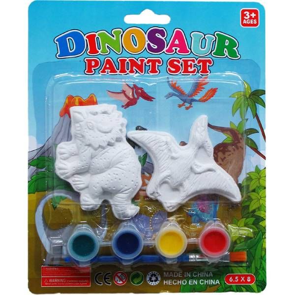 24 Pieces of Dinosaur Paint Set