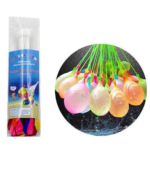 96 Wholesale 37 Piece Water Balloon With Filling Straw