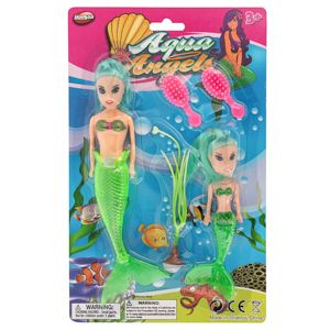 36 Wholesale Aqua Angels Mermaid Dolls - 5 Piece Set