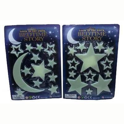 48 Pieces of 9-14 Pcs Glow In The Dark Moon/stars