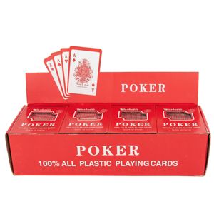 144 Pieces of Plastic Poker Playing Cards