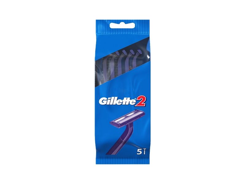 12 Wholesale 5 Pack Gillette Blue Ii Razor