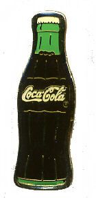 60 Wholesale Brass Hat Pin, CocA-Cola Bottle