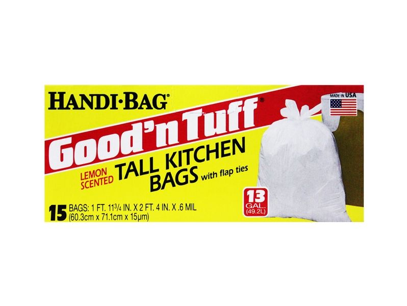 24 Pieces of 15 Count 13 Gallon Good And Tuff Tall Kitchen Bags