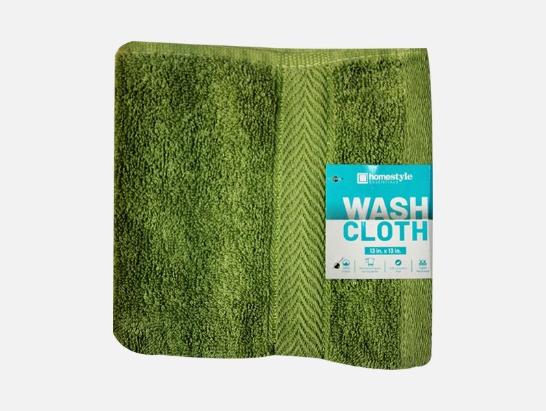 48 Pieces of 13 X 13 Wash Cloth Sage Green
