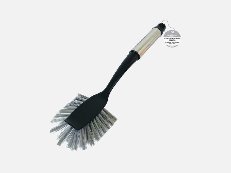 24 Pieces of Stainless Steel Handle Kitchen Scrub Brush