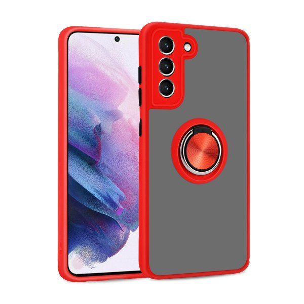12 Pieces of Tuff Slim Armor Hybrid Ring Stand Case For Samsung Galaxy A42 5g In Red