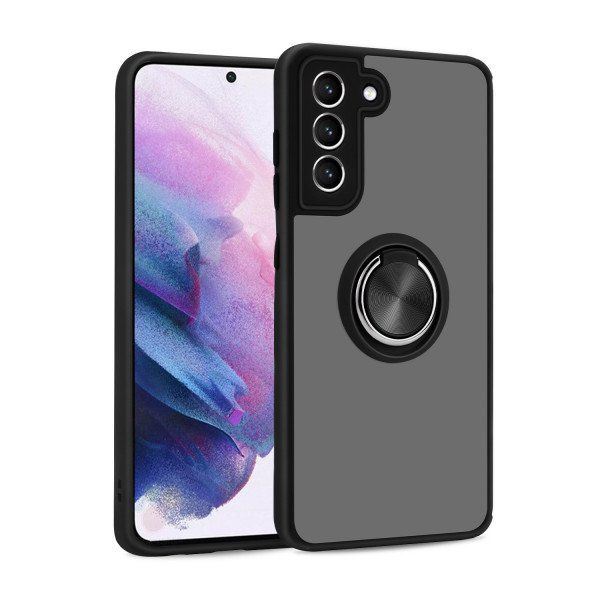 24 Pieces of Tuff Slim Armor Hybrid Ring Stand Case For Samsung Galaxy A72 5g Black