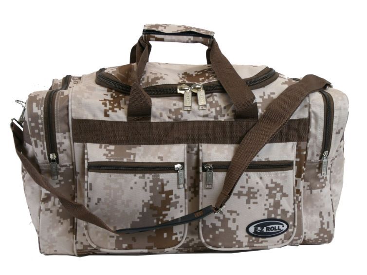 12 Pieces of "E-Z Roll" 20" Desert Digital Camouflage Duffel Bag