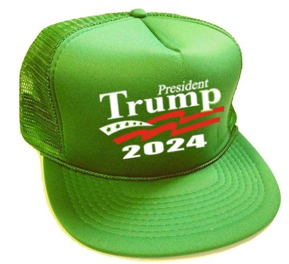 24 Wholesale President Trump 2024 Caps - Kelly Green - at