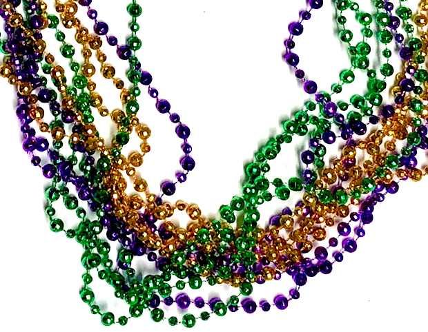 144 Bulk Disco Ball Bead Mardi Gras Necklace 32 Length At 