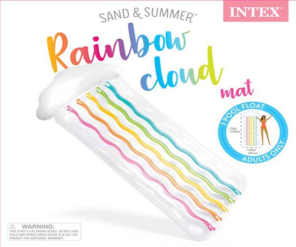 6 Wholesale Rainbow Cloud Mat