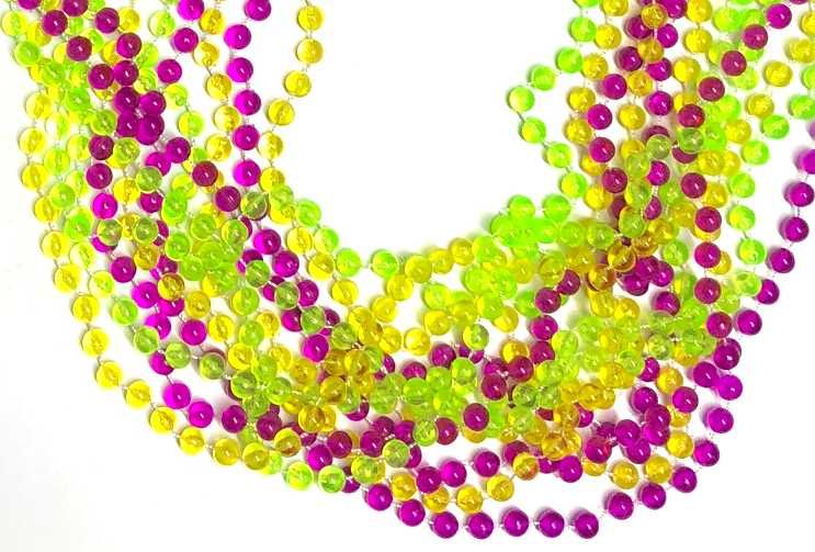 Purple Party Beads (48 per bag)