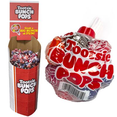 130 Wholesale Lollipop Tootsie Roll 8ct Bunch Pop In Display