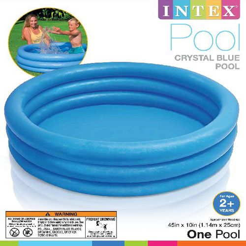 intex crystal blue inflatable pool 45 x 10