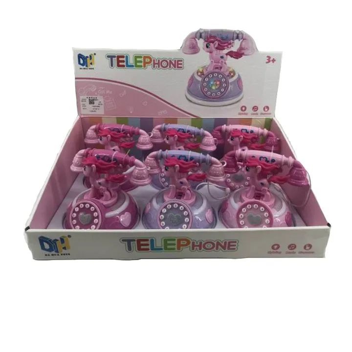 12 Pieces Horse Telephone With Light And Sound - Light Up Toys